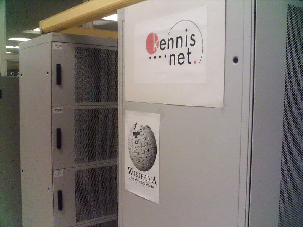 Der Serverroom von Wikimedia bei Kennisnet.