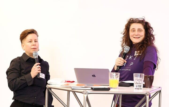 Claudia Mattai del Moro mit Grizma bei FilmFrauen Berlinale Edit-a-thon 2025